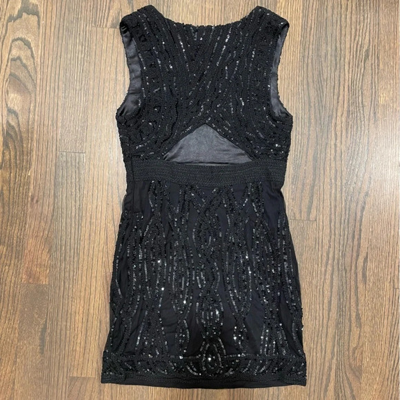 NWT FREE PEOPLE Sequin Dress- Snake Charmer Bodycon size 4 - Picture 8 of 10